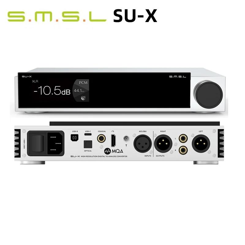 SMSL SU-X Hi-Res MQA & MQA-CD audio DAC Dual ES9039MSPRO DSD512 768kHz 32Bit Bluetooth5.1 LDAC XMOS XU-316